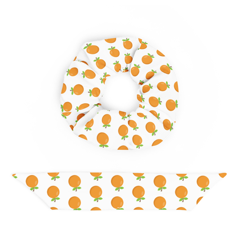 Oranges Recycled Scrunchie