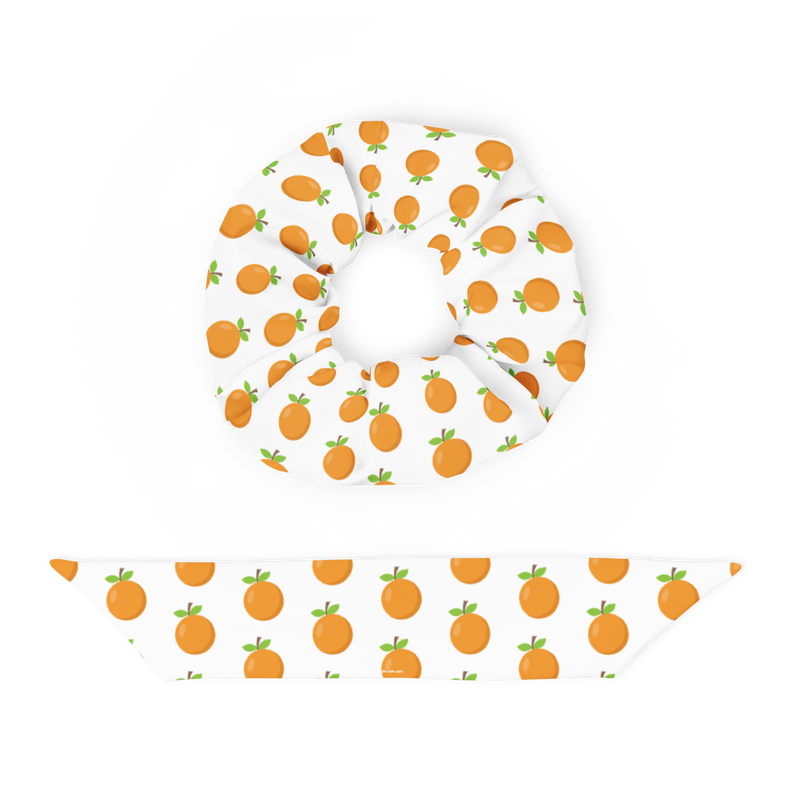 Oranges Recycled Scrunchie