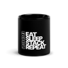 Eat. Sleep. Stack. Repeat. Mug