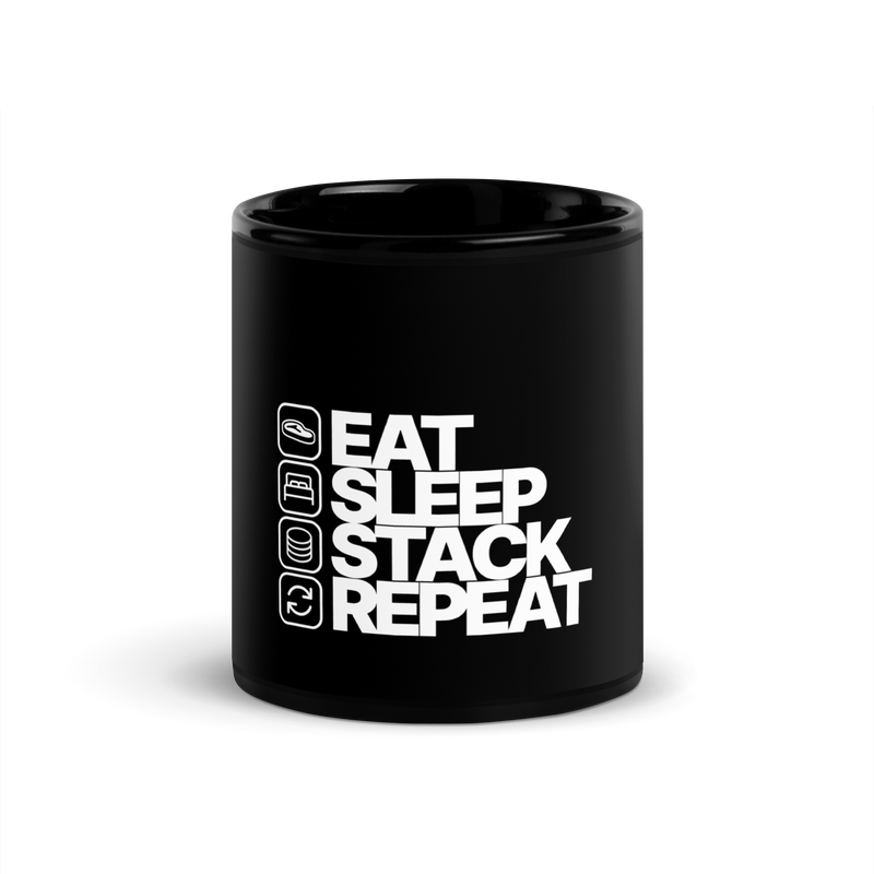 Eat. Sleep. Stack. Repeat. Mug