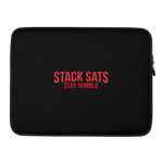 Stack Sats Stay Humble Laptop Sleeve