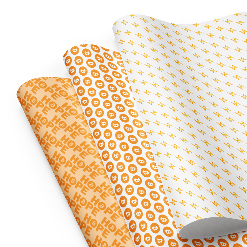 Bitcoin Wrapping Paper Set