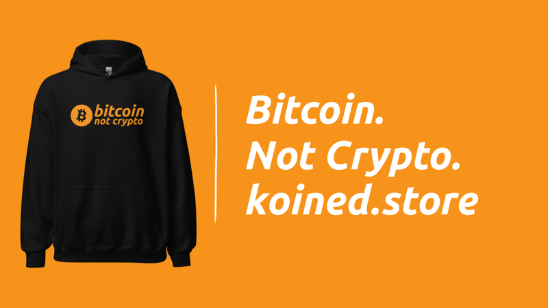 Bitcoin, Not Crypto Hoodie